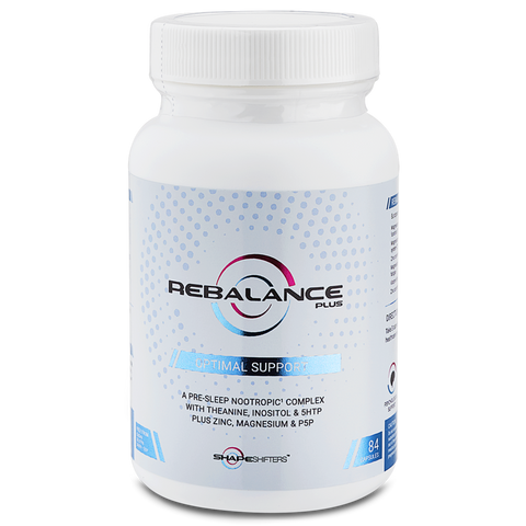 Shake Shifters Rebalance+ 5HTP Capsules GABA Inositol Theanine suitable for Vegans