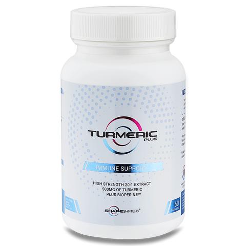 Shake Shifters Turmeric+ Turmeric and Black Pepper Capsules suitable for Vegans