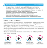 B Complex Vitamins Capsules Directions suitable for Vegans