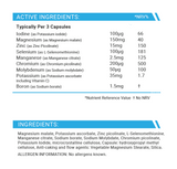 Shake Shifters Mineral Complex Ingredients Multi Mineral Complex Capsules, Magnesium, Zinc, Selenium, Iodine suitable for Vegans